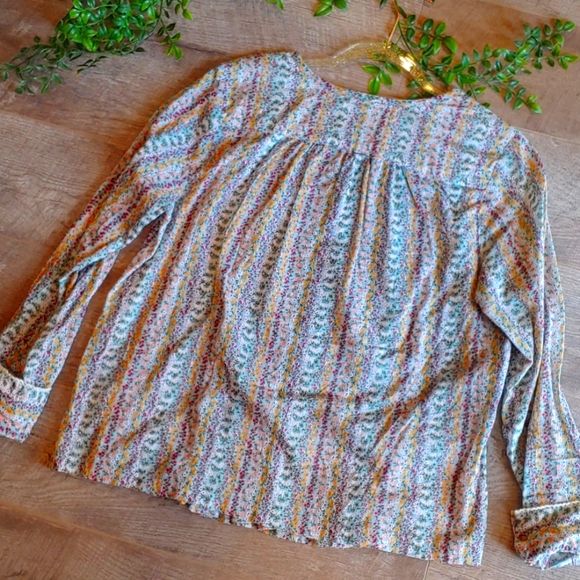 Anthro Maeve Floral Cottagecore shirt blouse - Picture 7 of 7